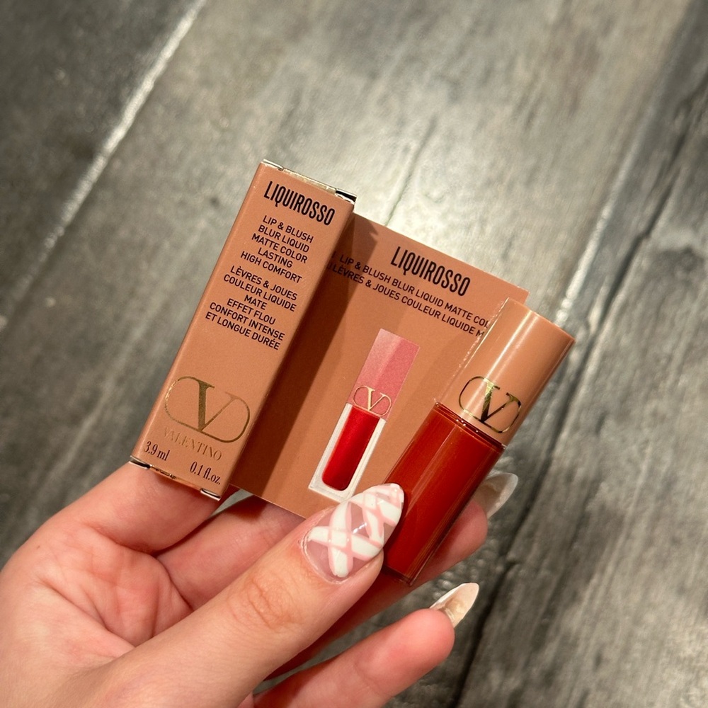Valentino Liquirosso Lip & Blush Duo - Brick Red 111A undressed velvet (mini)